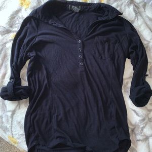 Half Button Down Top